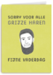 vaderdag kaart grijze haren