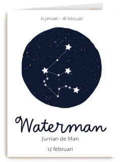 sterrenbeeld kaart waterman aanpasbare tekst