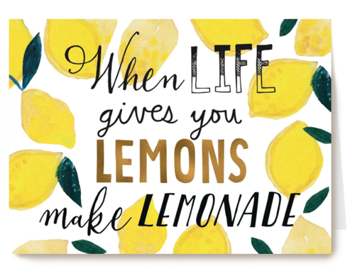 Kaart Hallmark | Beterschapskaarten | When Life Gives You Lemons Make Lemonade