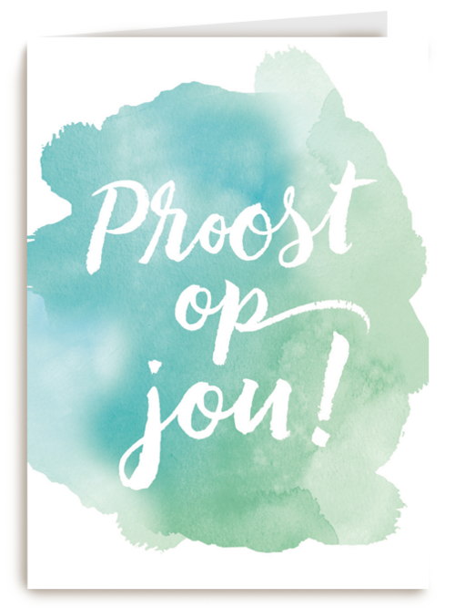 Verjaardagskaart Hallmark | Watercolor Proost Op Jou