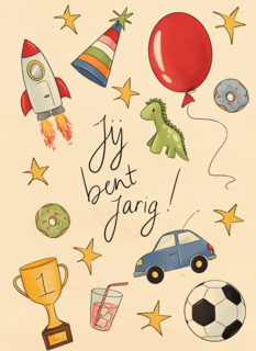 verjaardag kaart matia studio jij bent jarig
