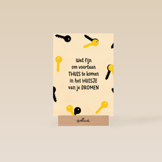 verhuisd kaart huisje van je dromen