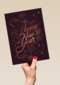 Happy New Year Vuurwerk Goude Sierletters