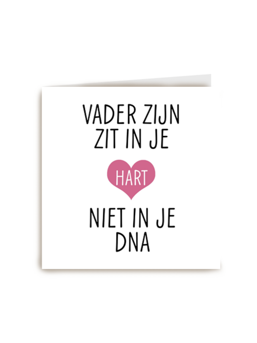 Kaart Hallmark | Vaderdag | Kaart Lief Stiefvader Vader Zijn Zit In Je Hart Niet In Je Dna