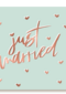 just married with metallic text