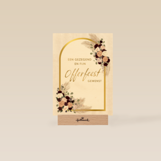 offerfeest kaart bloemen