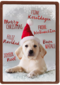 kerstpuppy met muts