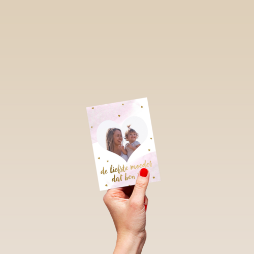 fotokaart moederdag de liefste moeder dat ben jij