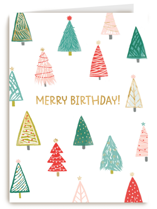 Kerstkaart Speciale momenten Kerst verjaardag Merry birthday