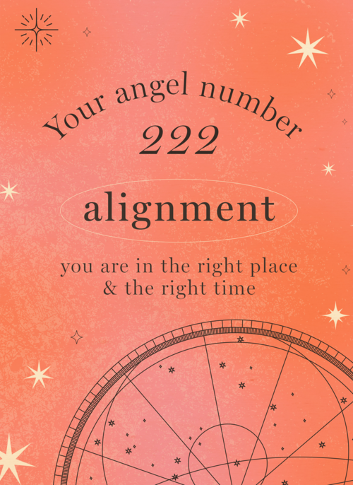 Houten Kaart | Angel Numbers 222 Alignment Stijlvol
