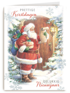 kerstkaart prettige kerstdagen en gelukkig nieuwjaar