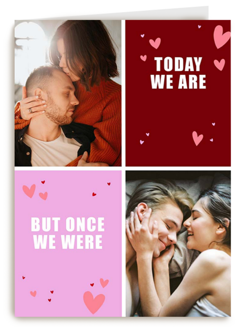 Valentijnskaart foto once we were