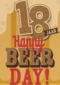 verjaardag leeftijden happy beer day 18
