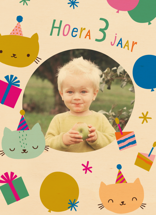 Hoera 3 jaar fotokaart