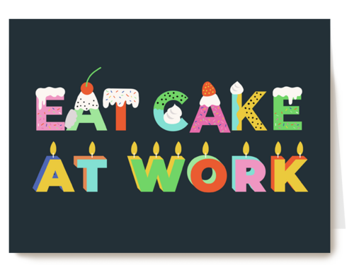 eat cake at work