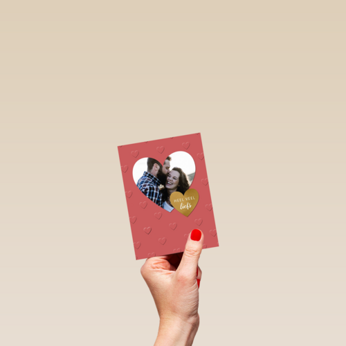 valentijnskaart foto rood heel veel liefs