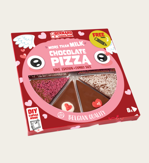 Chocolade Pizza Hartjes 