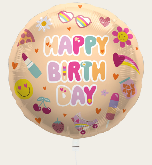 Ballon Happy Birthday Girlz Multi