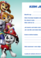 Paw Patrol Hoera Feestje uitnodiging