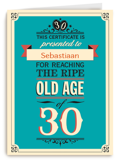 jarig dertig age