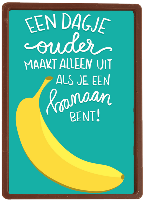 een dagje ouder maakt alleen uit voor een banaan