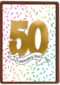 Verjaardagskaart 50 en waanzinnig leuk