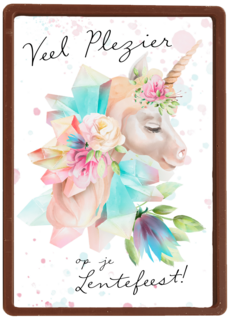 Veel plezier op je lentefeest unicorn