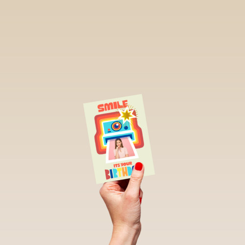 Smile its your birthday instant camera