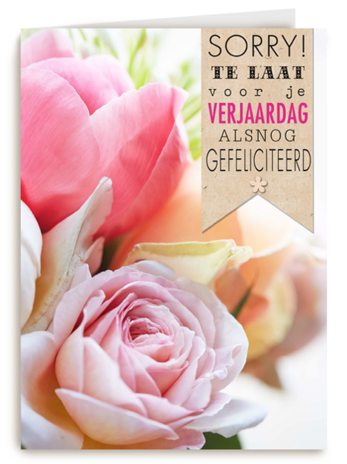 bloemen sorry te laat