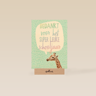 Bedanktkaart juf meester voor het super leuke schooljaar