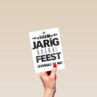 jarig hoera feest