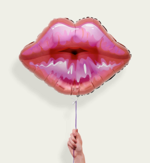 Ballon XL Dikke zoen Roze