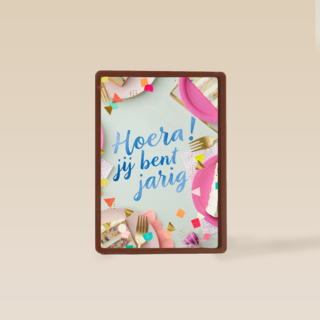 Verjaardagskaart tiener meisje Hoera jij bent jarig