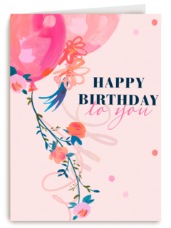 verjaardag kaart vrouw happy birthday to you