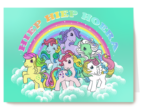 Verjaardagskaart Hallmark | My Little Pony Hiep Hiep Hoera