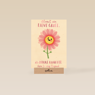 moederdag kaart klassiek alvast een lieve groet