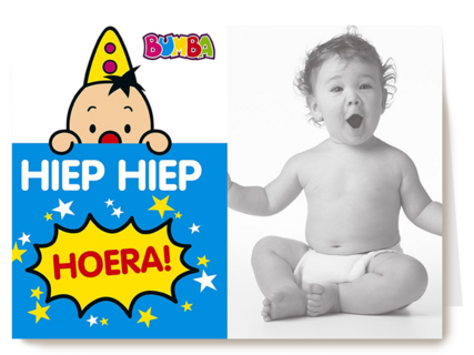 fotokaart bumba hiep hiep hoera bumba kaart