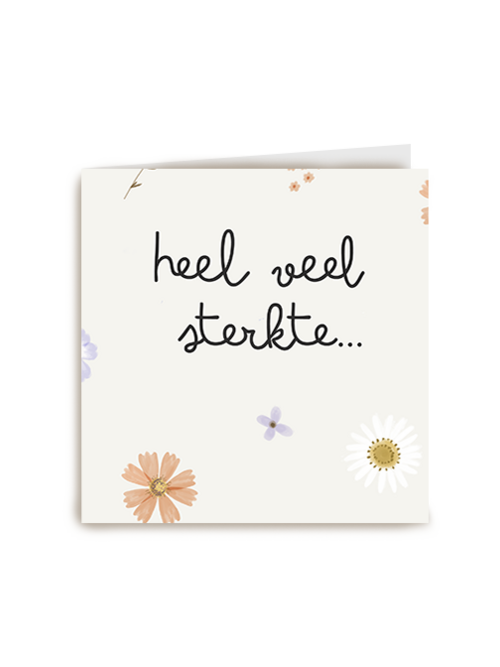 Kaart Hallmark | Condoleance Kaarten Herinnering | Condoleance Sterkte Bloementjes