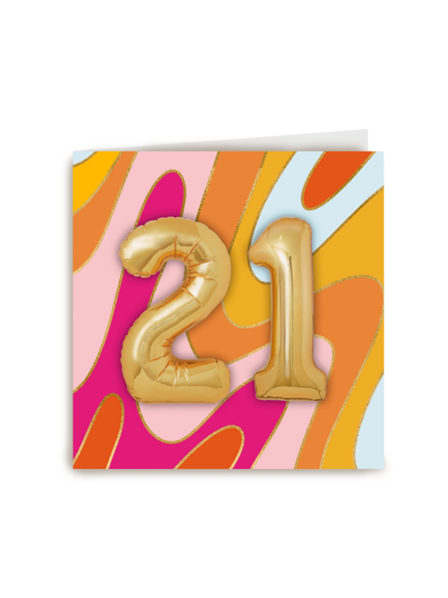 ballonnen voor 21ste verjaardag