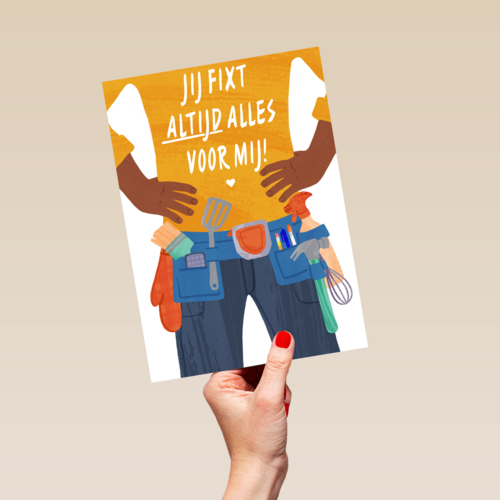 vaderdag kaart klusjesman