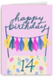 happy birthday met deze uitbundige taart