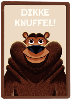 Dikke knuffel Beer Folio beige