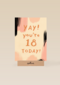 Verjaardagskaart jonge vrouw yay you are 18