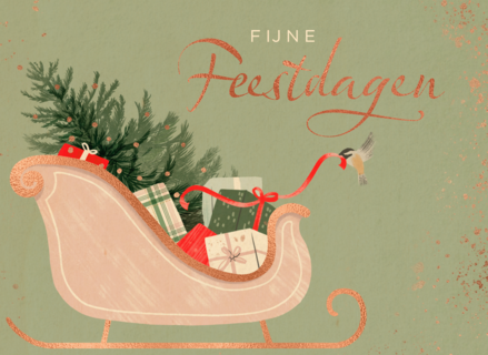 Fijne feestdagen arreslee