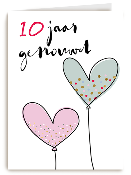 Kaart Hallmark | Huwelijksjubileum | Love Story 10 Jaar Getrouwd