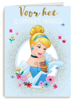 Verjaardagskaart Disney Assepoester