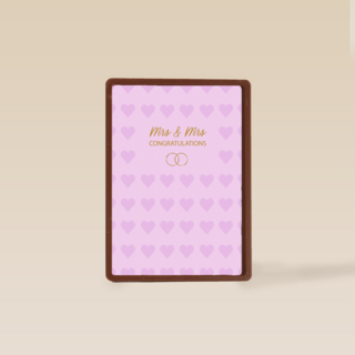 Mrs Mrs congratulations hearts