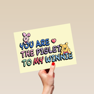 Winnie de Poeh liefde kaart