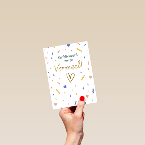 Gefeliciteerd vormsel confetti