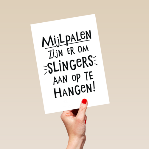 quote kaart mijlpalen zijn er om slingers aan op te hangen